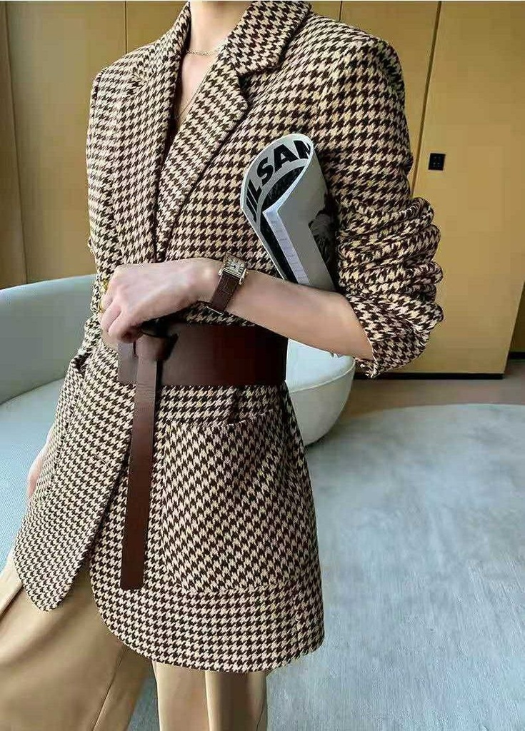 سترة نسائي مع حزام