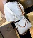 حقيبة نسائية جلد رصاصي