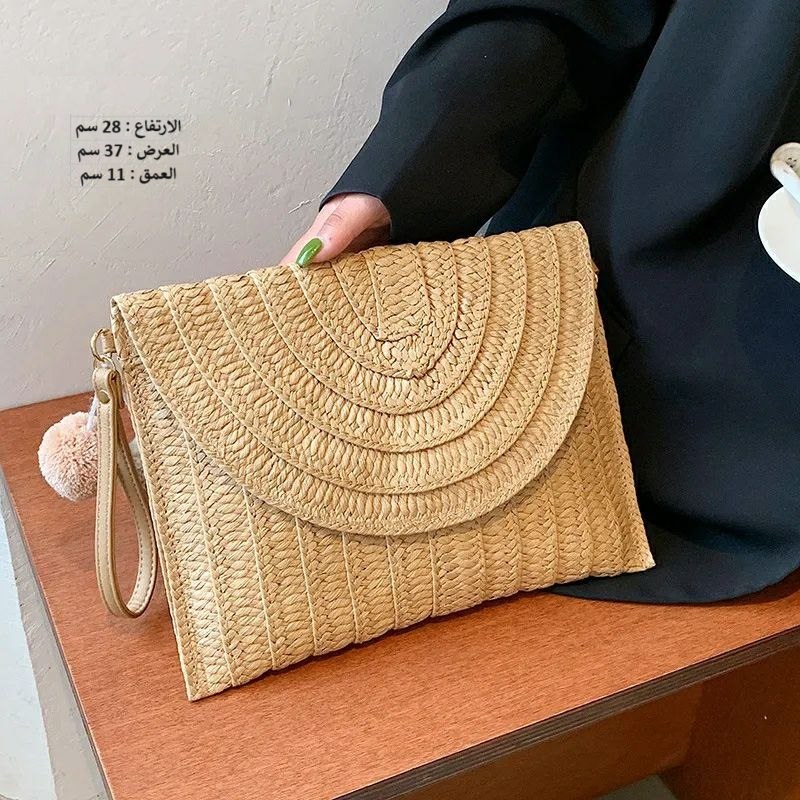 حقيبة نسائية خوص مبطن جوزي