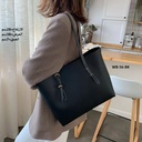حقيبة نسائية جلد اسود