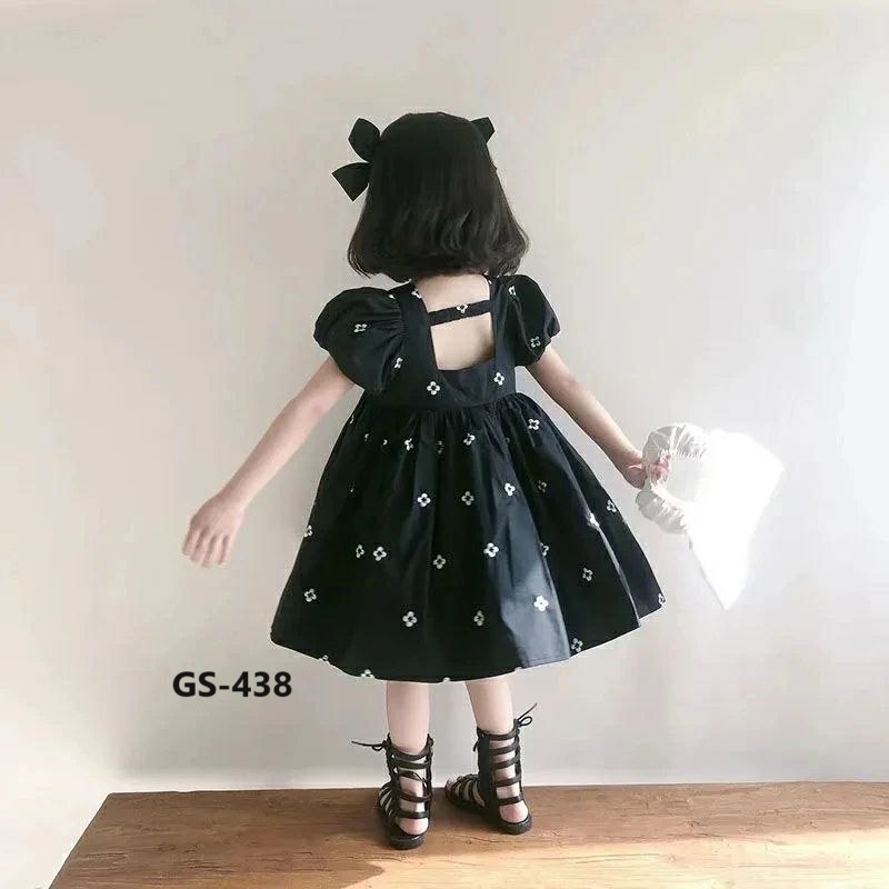 فستان بناتي اسود