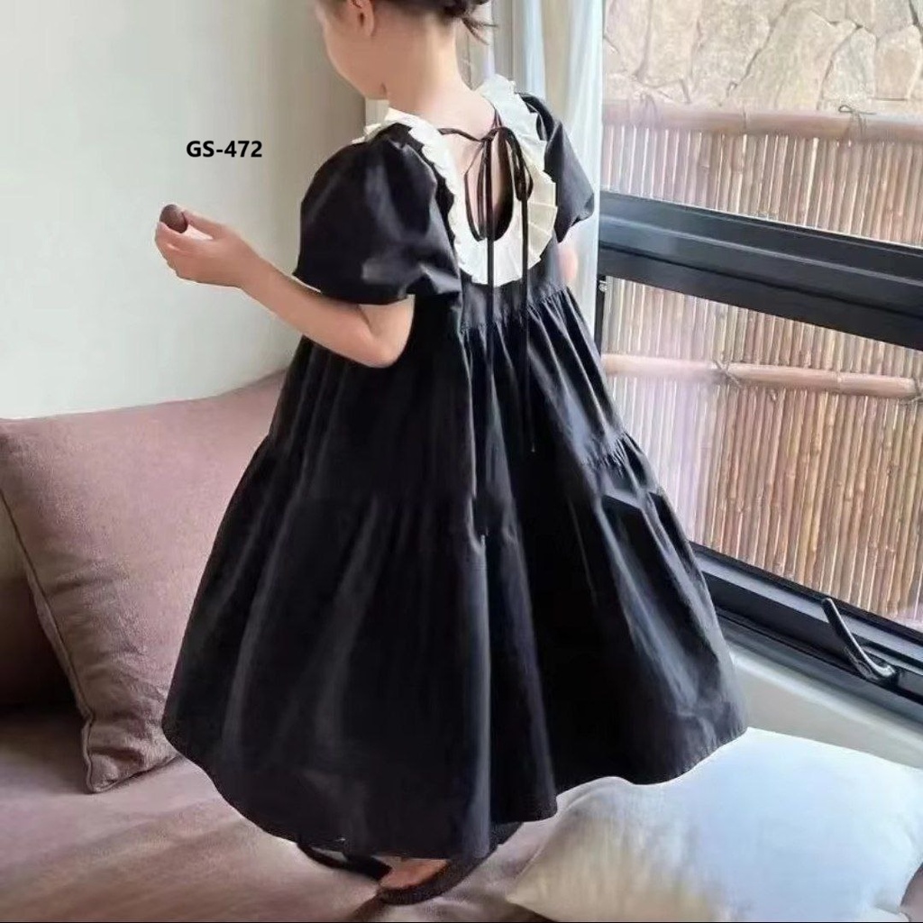 فستان بناتي اسود  