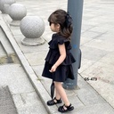 فستان بناتي اسود 