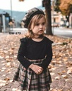 سيت بناتي بلوز مع تنورة وقبعة