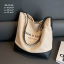 حقيبة نسائية كتان اسود 
