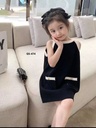 فستان بناتي اسود 
