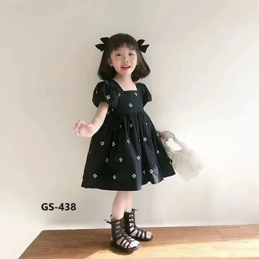 فستان بناتي اسود